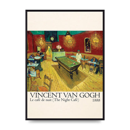 Vincent Van Gogh Le Cafe De Nuit The Night Cafe 1888 Art For The Home - A2 framed