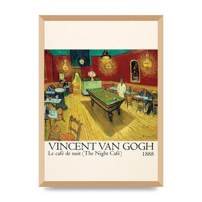 Vincent Van Gogh Le Cafe De Nuit The Night Cafe 1888 Art For The Home - A2 framed