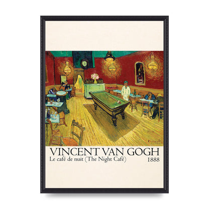 Vincent Van Gogh Le Cafe De Nuit The Night Cafe 1888 Art For The Home - A2 framed