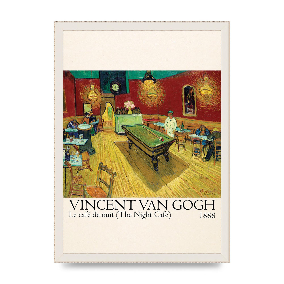 Vincent Van Gogh Le Cafe De Nuit The Night Cafe 1888 Art For The Home - A3 framed