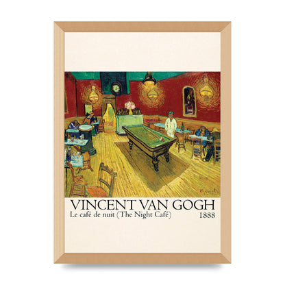 Vincent Van Gogh Le Cafe De Nuit The Night Cafe 1888 Art For The Home - A3 framed