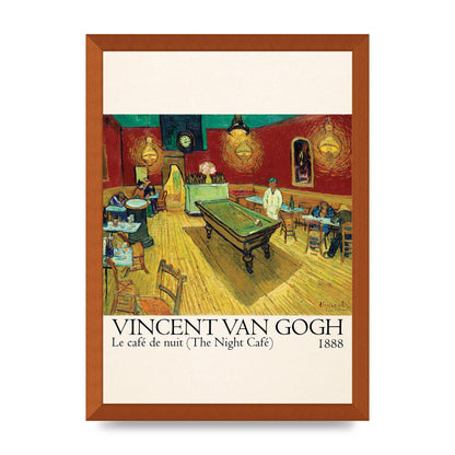 Vincent Van Gogh Le Cafe De Nuit The Night Cafe 1888 Art For The Home - A3 framed