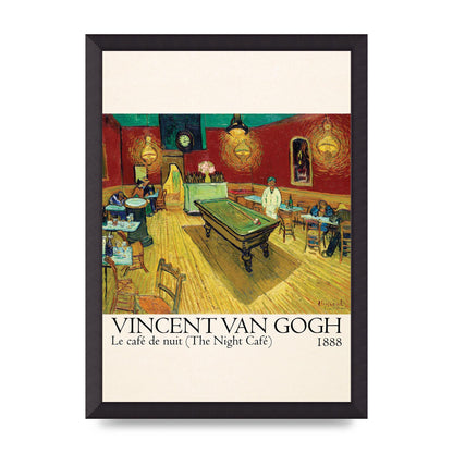 Vincent Van Gogh Le Cafe De Nuit The Night Cafe 1888 Art For The Home - A3 framed