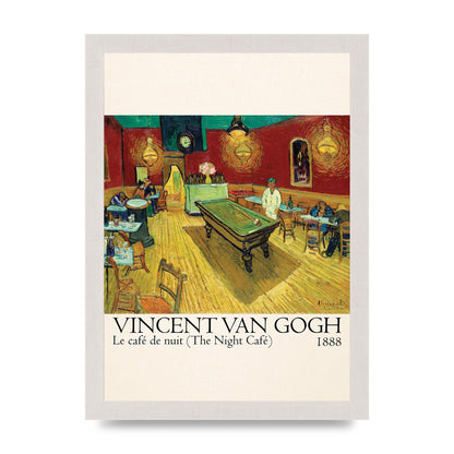 Vincent Van Gogh Le Cafe De Nuit The Night Cafe 1888 Art For The Home - A4 framed