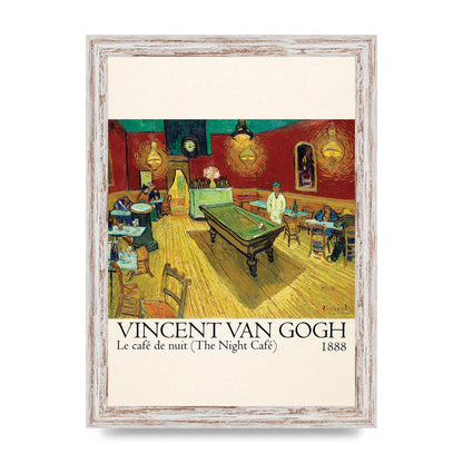Vincent Van Gogh Le Cafe De Nuit The Night Cafe 1888 Art For The Home - A4 framed