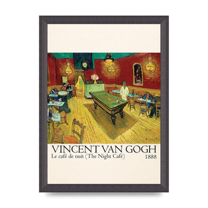 Vincent Van Gogh Le Cafe De Nuit The Night Cafe 1888 Art For The Home - A4 framed
