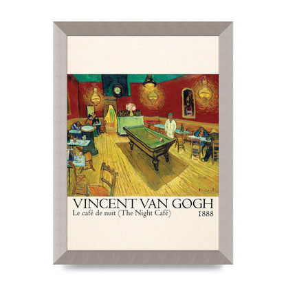 Vincent Van Gogh Le Cafe De Nuit The Night Cafe 1888 Art For The Home - A4 framed