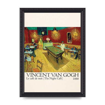 Vincent Van Gogh Le Cafe De Nuit The Night Cafe 1888 Art For The Home - A4 framed