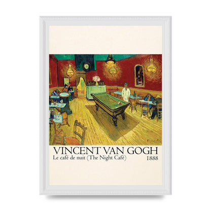 Vincent Van Gogh Le Cafe De Nuit The Night Cafe 1888 Art For The Home - A4 framed