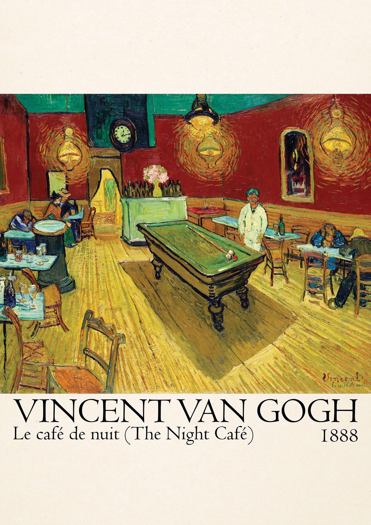 Vincent Van Gogh Le Cafe De Nuit The Night Cafe 1888 Art For The Home - detail