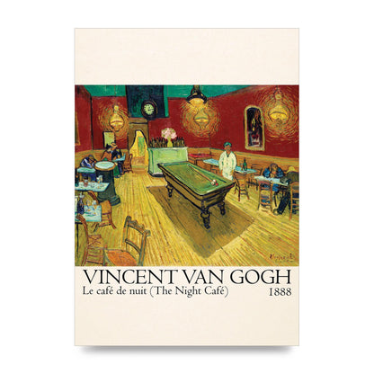 Vincent Van Gogh Le Cafe De Nuit The Night Cafe 1888 Art For The Home - unframed print