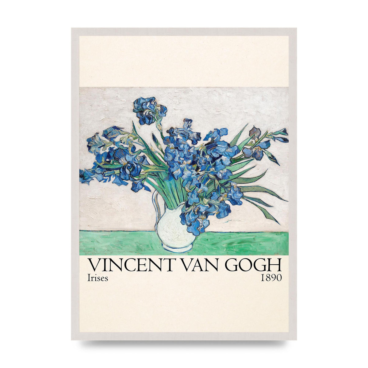Vincent Van Gogh Irises 1890 Printed Poster - A2 framed