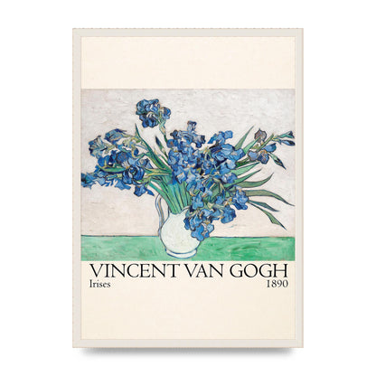 Vincent Van Gogh Irises 1890 Printed Poster - A2 framed