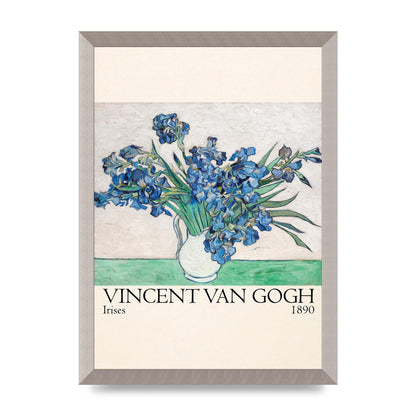 Vincent Van Gogh Irises 1890 Printed Poster - A3 framed