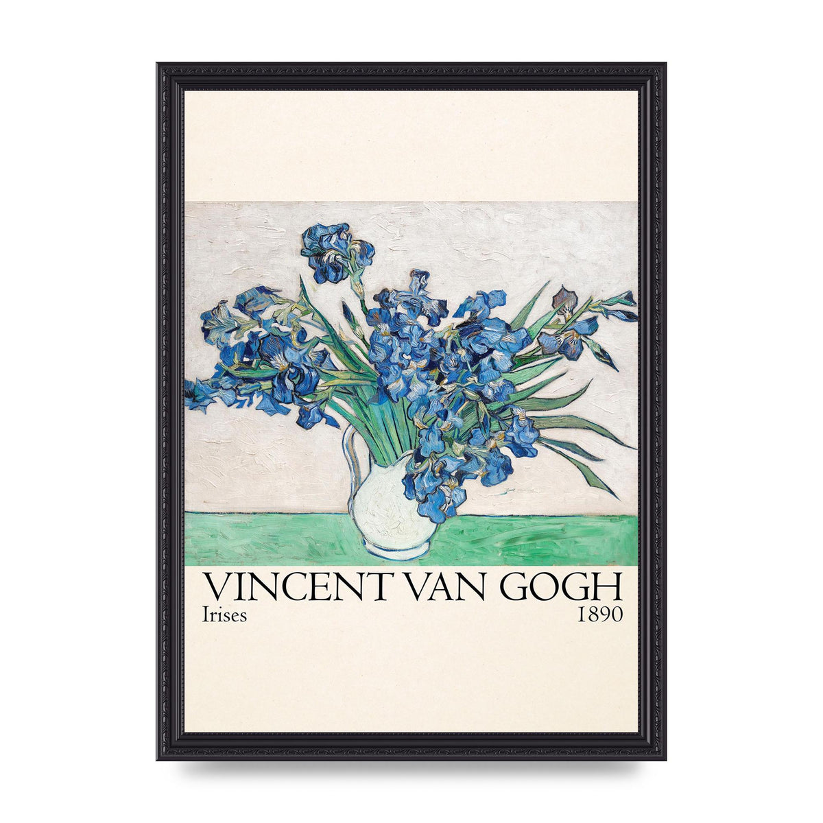Vincent Van Gogh Irises 1890 Printed Poster - A3 framed