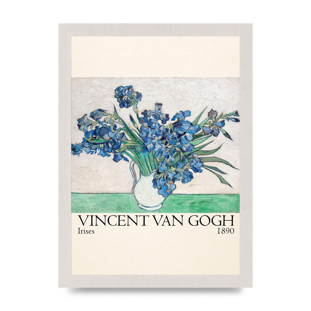 Vincent Van Gogh Irises 1890 Printed Poster - A4 framed