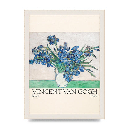 Vincent Van Gogh Irises 1890 Printed Poster - A4 framed