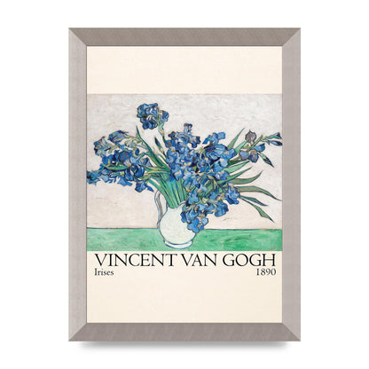 Vincent Van Gogh Irises 1890 Printed Poster - A4 framed