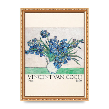 Vincent Van Gogh Irises 1890 Printed Poster - A4 framed