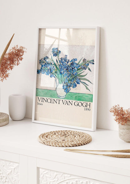 Vincent Van Gogh Irises 1890 Printed Poster - hall 1