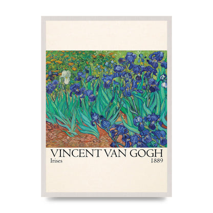 Vincent Van Gogh Irises 1889 Wall Art - A2 framed