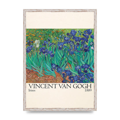 Vincent Van Gogh Irises 1889 Wall Art - A2 framed