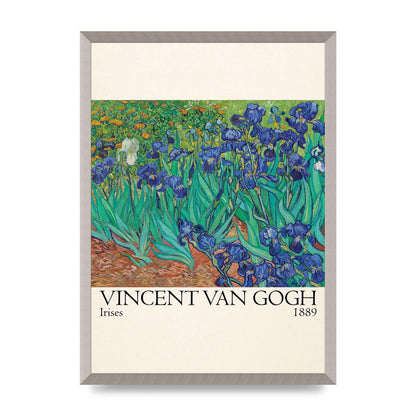 Vincent Van Gogh Irises 1889 Wall Art - A2 framed