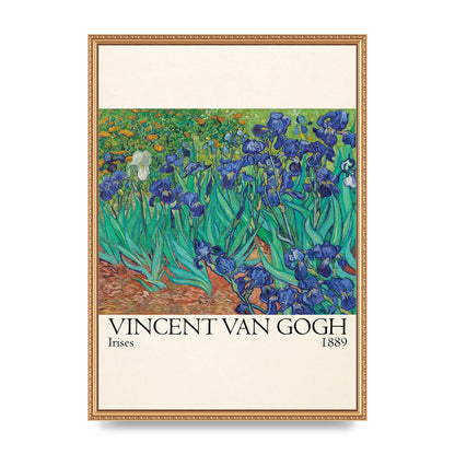 Vincent Van Gogh Irises 1889 Wall Art - A2 framed