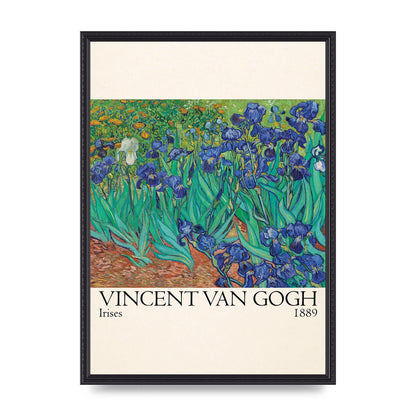 Vincent Van Gogh Irises 1889 Wall Art - A2 framed
