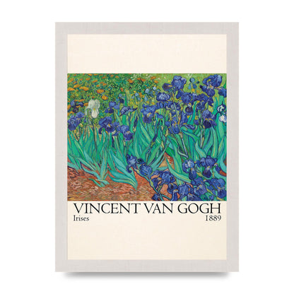 Vincent Van Gogh Irises 1889 Wall Art - A4 framed