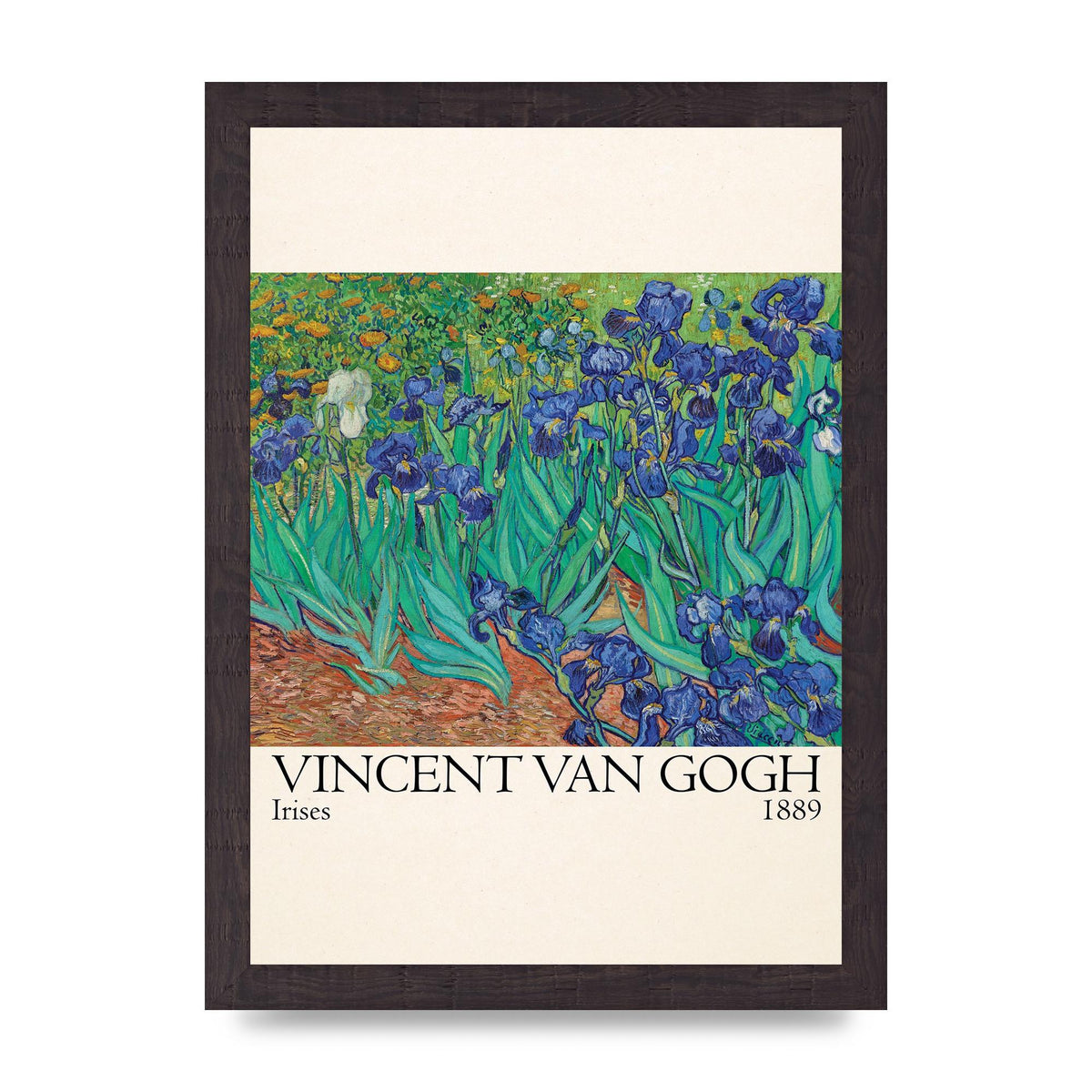 Vincent Van Gogh Irises 1889 Wall Art - A4 framed