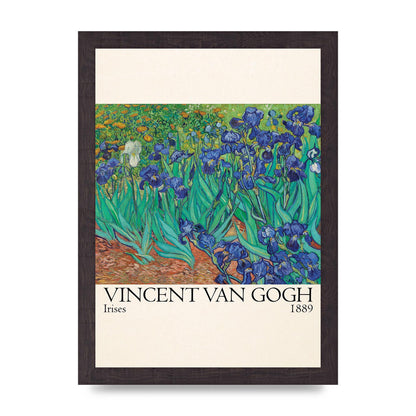 Vincent Van Gogh Irises 1889 Wall Art - A4 framed