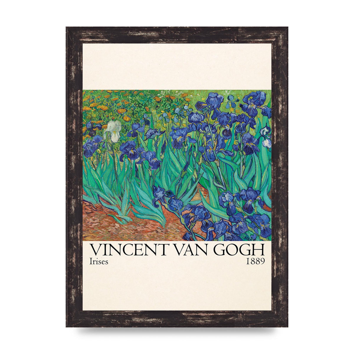 Vincent Van Gogh Irises 1889 Wall Art - A4 framed