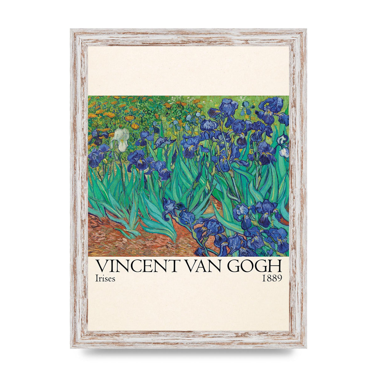 Vincent Van Gogh Irises 1889 Wall Art - A4 framed