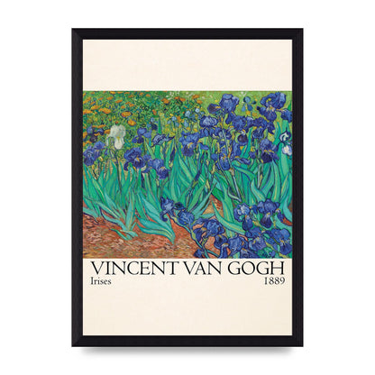 Vincent Van Gogh Irises 1889 Wall Art - A4 framed
