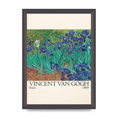 Vincent Van Gogh Irises 1889 Wall Art - A4 framed