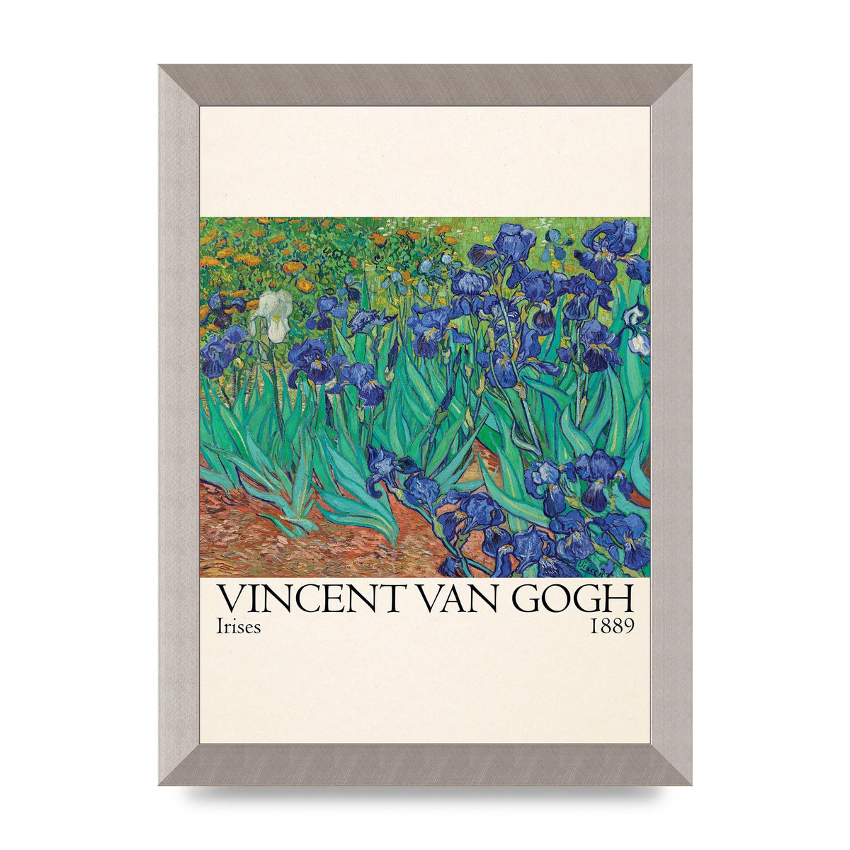 Vincent Van Gogh Irises 1889 Wall Art - A4 framed