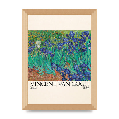 Vincent Van Gogh Irises 1889 Wall Art - A4 framed