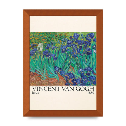 Vincent Van Gogh Irises 1889 Wall Art - A4 framed
