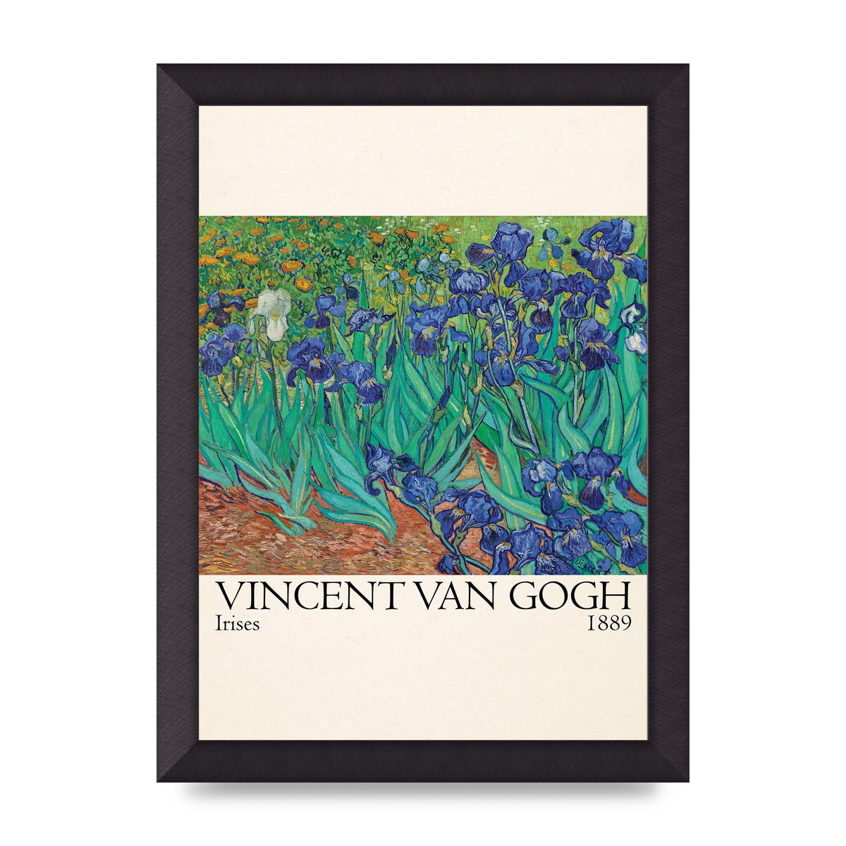 Vincent Van Gogh Irises 1889 Wall Art - A4 framed
