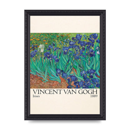 Vincent Van Gogh Irises 1889 Wall Art - A4 framed