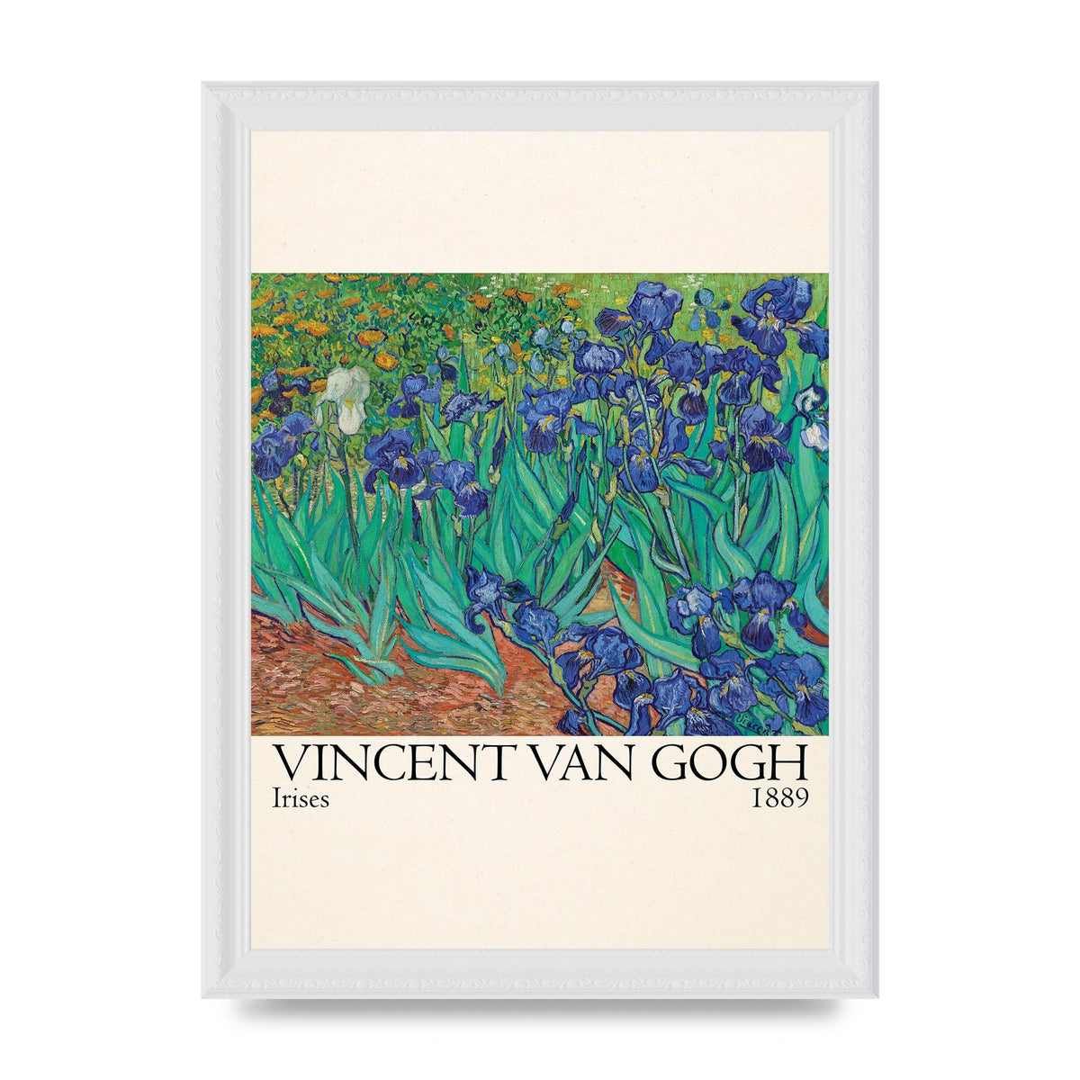 Vincent Van Gogh Irises 1889 Wall Art - A4 framed