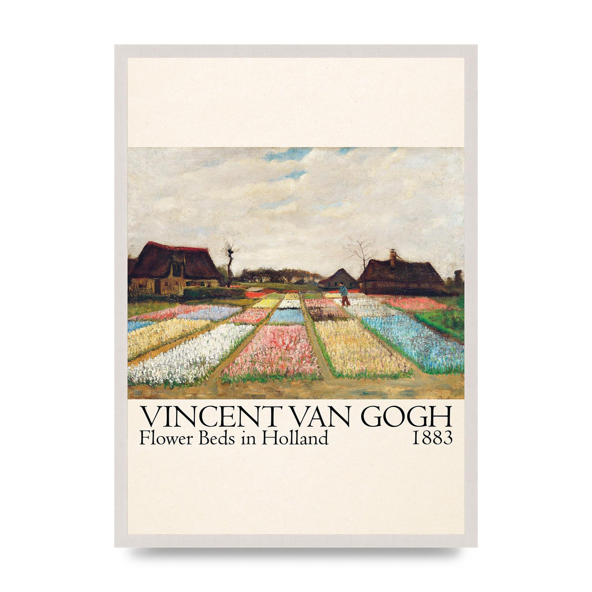 Vincent Van Gogh Flower Beds In Holland 1883 Art For The Home - A2 framed