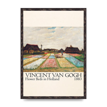 Vincent Van Gogh Flower Beds In Holland 1883 Art For The Home - A2 framed