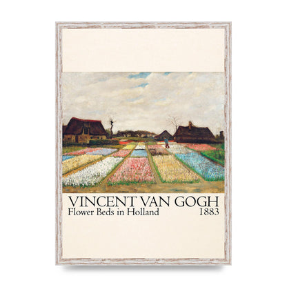 Vincent Van Gogh Flower Beds In Holland 1883 Art For The Home - A2 framed