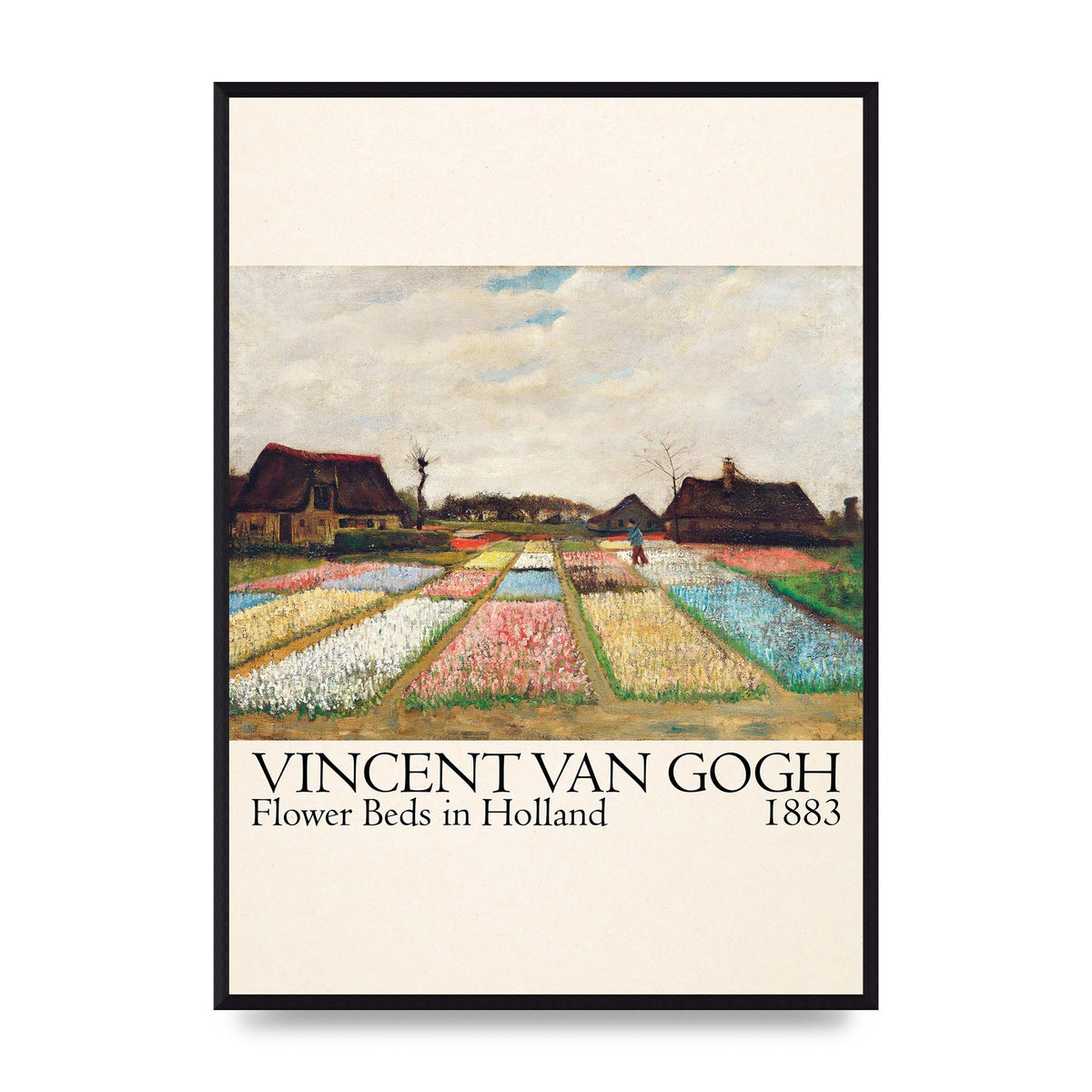 Vincent Van Gogh Flower Beds In Holland 1883 Art For The Home - A2 framed