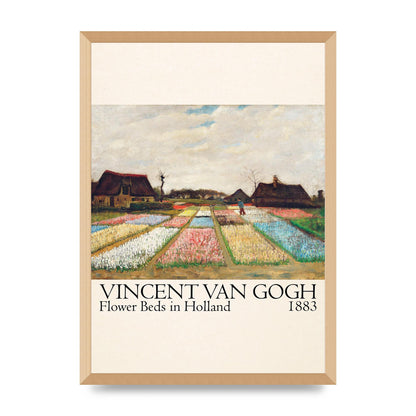 Vincent Van Gogh Flower Beds In Holland 1883 Art For The Home - A2 framed
