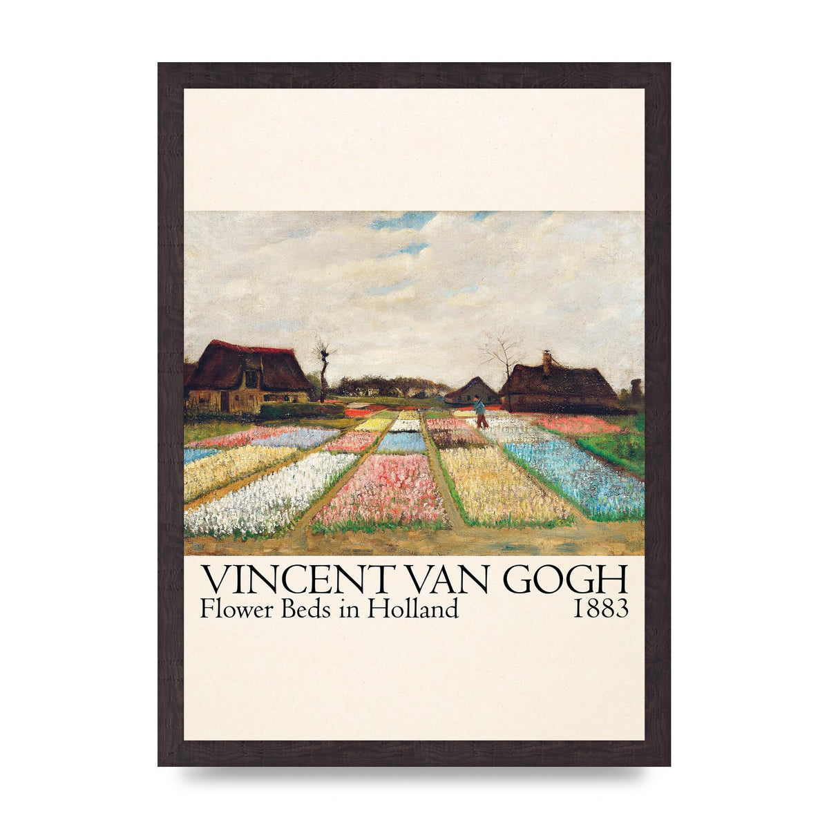 Vincent Van Gogh Flower Beds In Holland 1883 Art For The Home - A3 framed