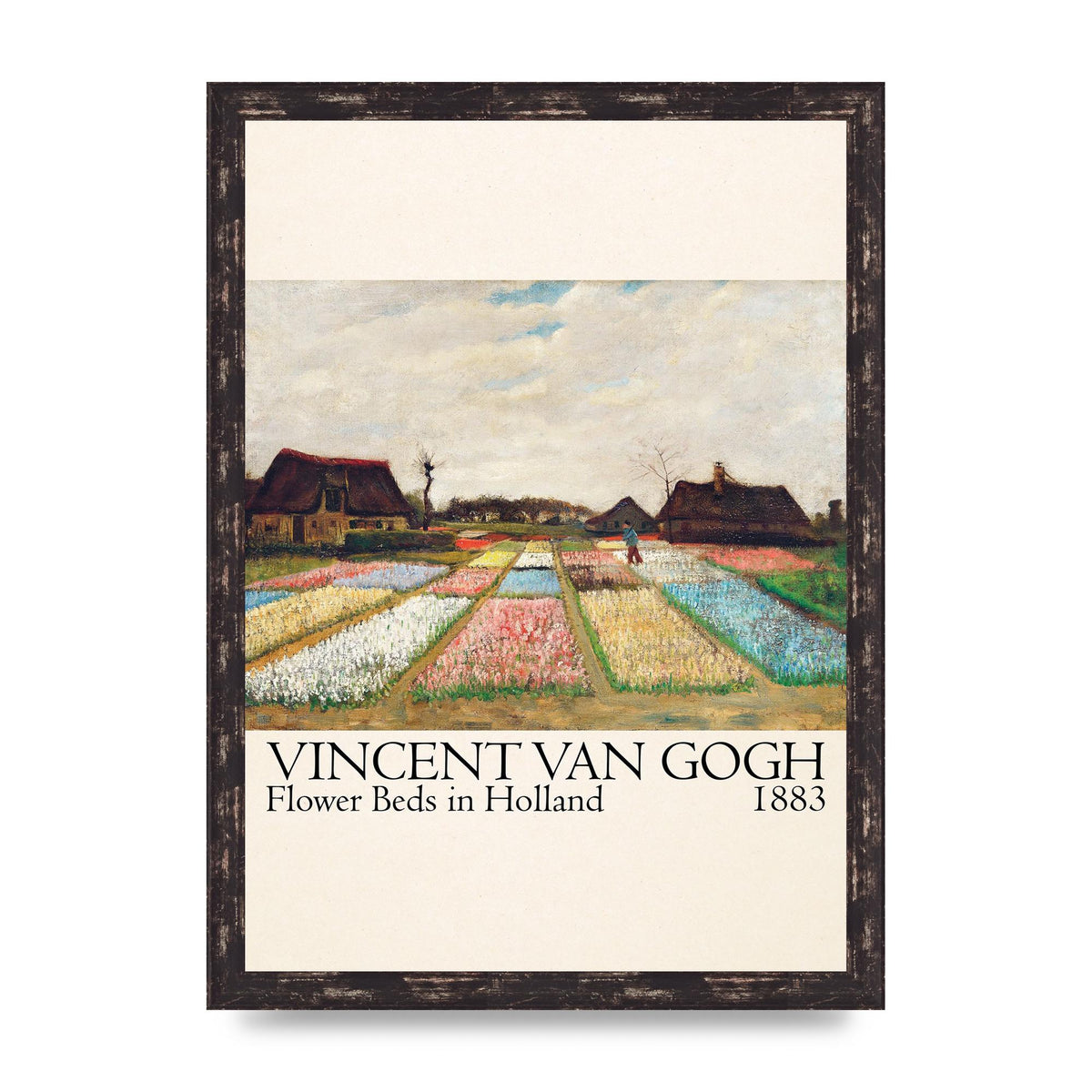 Vincent Van Gogh Flower Beds In Holland 1883 Art For The Home - A3 framed