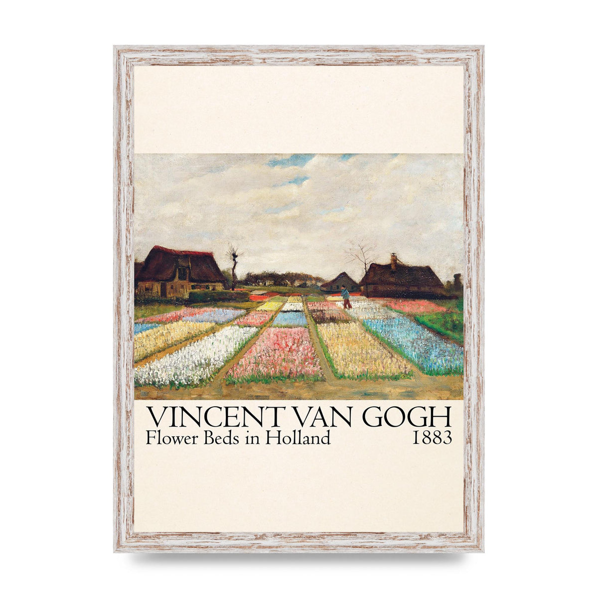 Vincent Van Gogh Flower Beds In Holland 1883 Art For The Home - A3 framed